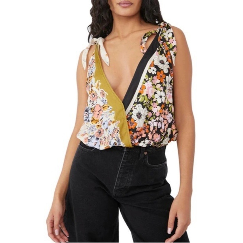 Free People Tied To You Tank in Vintage Combo